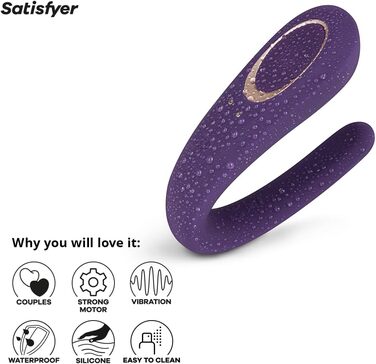 Satisfyer Paar-Vibrator: вібратор для пар | Іграшка для дорослих з медичного силікону | Стимулятор для жінок та чоловіків