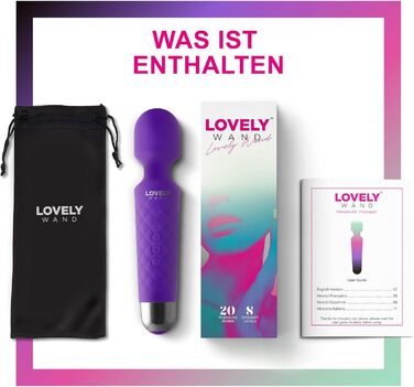 Вібратор для жінок Lovely Wand Violett - 20 режимів, акумулятор, водонепроникний