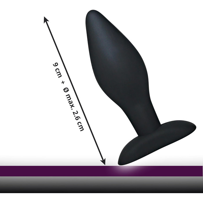 Анальна пробка You2Toys Black Velvets Large — великий силіконовий секс-іграшка для чоловіків та жінок