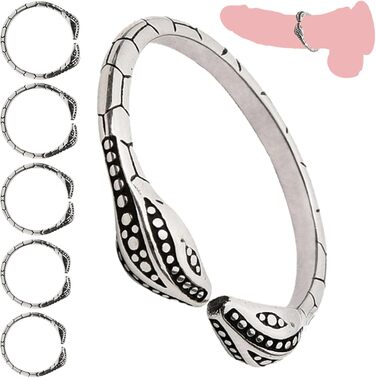 Набір з 3 шт. металевих пеніс-кілець Soarvlorfy (26 мм) – для чоловіків, інтимна іграшка, фіксація, бондінг