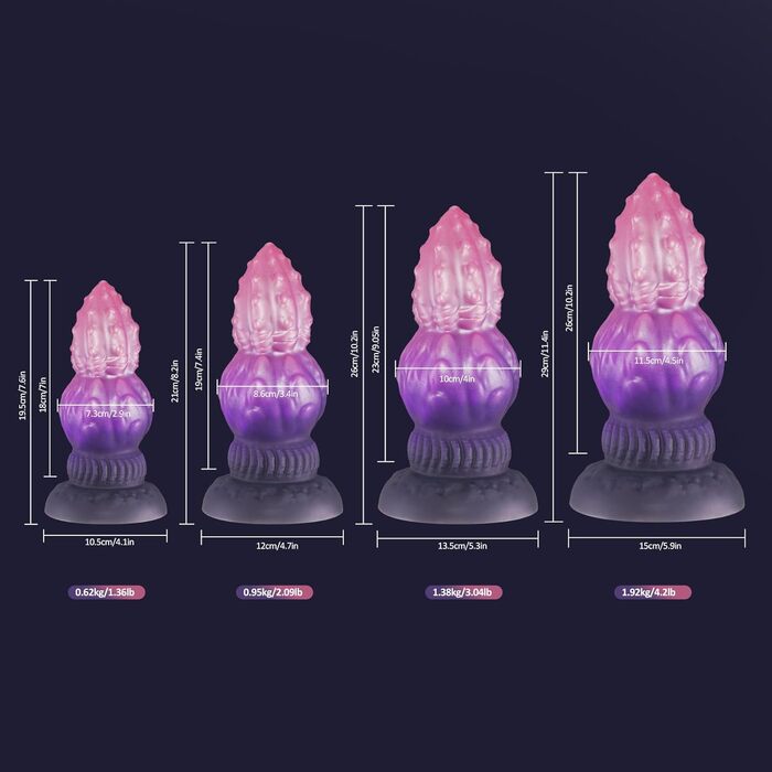 Анальний дилда 29 см, великий дилда-монстр з присосками, фіолетовий секс-іграшка для рук вільні, товстий силіконовий анальний дилда для жінок, чоловіків, пар