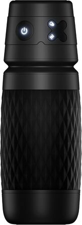 Мастурбатор для чоловіків Eanatoys з 3 режимами всмоктування, 4 вібраторами та реалістичною вагіною. Секс-іграшка з функцією швидкого досягнення оргазму. Чорний колір.