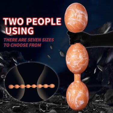 Анальні кулі з силікону Leyuye, екстра-довгі, анальна ланцюжок, плагін, для сексуальної стимуляції, чоловіки/жінки (XXXXL)