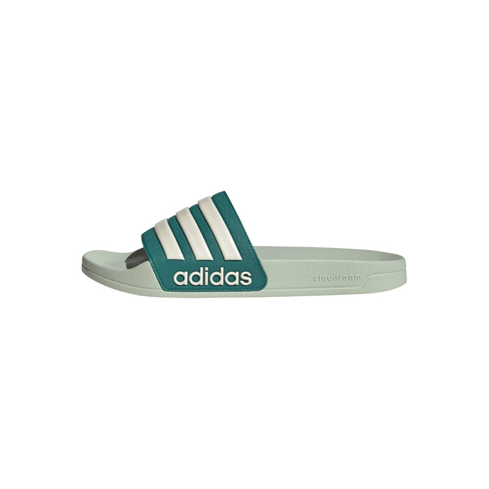 Чоловічі тапочки-шльопанці adidas Adilette Shower Velcro Linen Green Wonder White Equipment Green, розмір 43 EU
