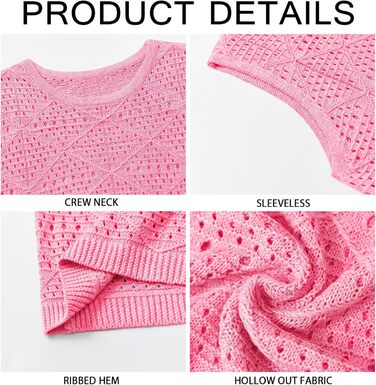 Чоловіча в'язана майка-топ Runcati, рожева, літо, пляжний стиль, хіппі