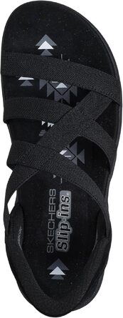 Жіночі сандалії Skechers Reggae Slim Stretch Flex Hands Free Slip-Ins, чорні, розмір 39 EU
