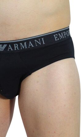 Слип чоловічий Emporio Armani (2 шт. в упаковці) (XL, Чорний/Чорний)