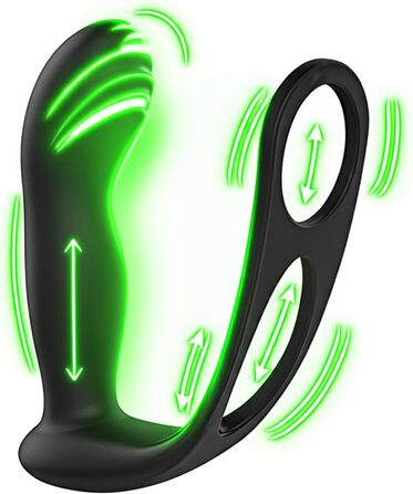 Анальні вібратори для чоловіків: стимуляція простати, кільце для пеніса, 9 вібрацій, керування через додаток. Інтимні іграшки для чоловіків