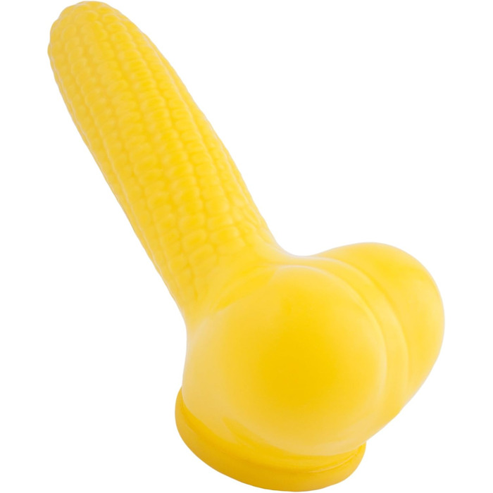 Штучний презерватив-накладка на пеніс з дизайном кукурудзи (13 см)