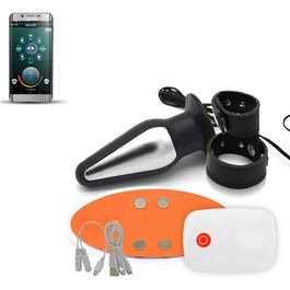 Анальний плагін з електрозбудженням, кільце для статевого члена, SM-іграшка для пар, дорослим