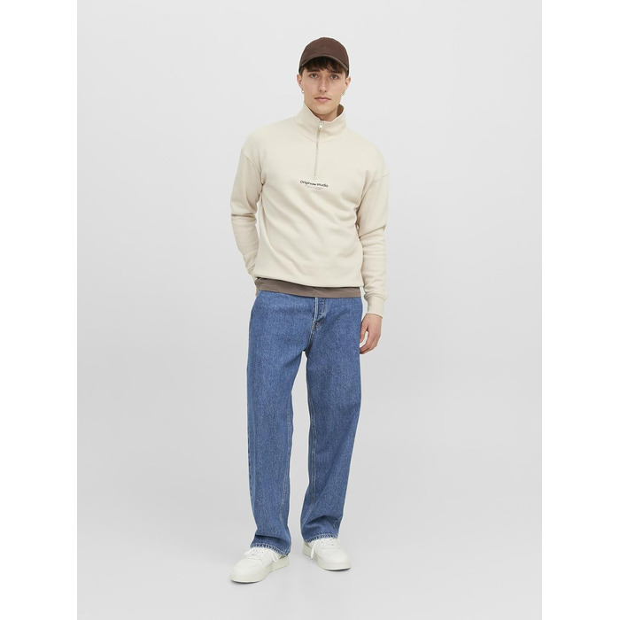 Чоловічі джинси Baggy Fit JACK & JONES JJIALEX синього кольору, денім