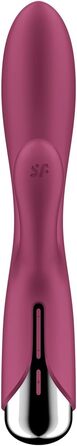 Satisfyer Spinning Rabbit - вібратор-зайчик | Стимуляція G-точки та клітора | Іграшка для дорослих з силікону | 12 вібрацій та 5 програм обертання | (Полуниця)