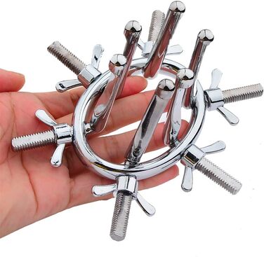 Анальний дилататор металевий для жінок та чоловіків - набір для анального сексу та дослідження, спекулум, експандер