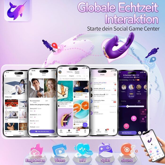 Набір вібраторів для жінок: дildo-вібратор, іграшки для дорослих з 5 режимами, стимуляція клітора