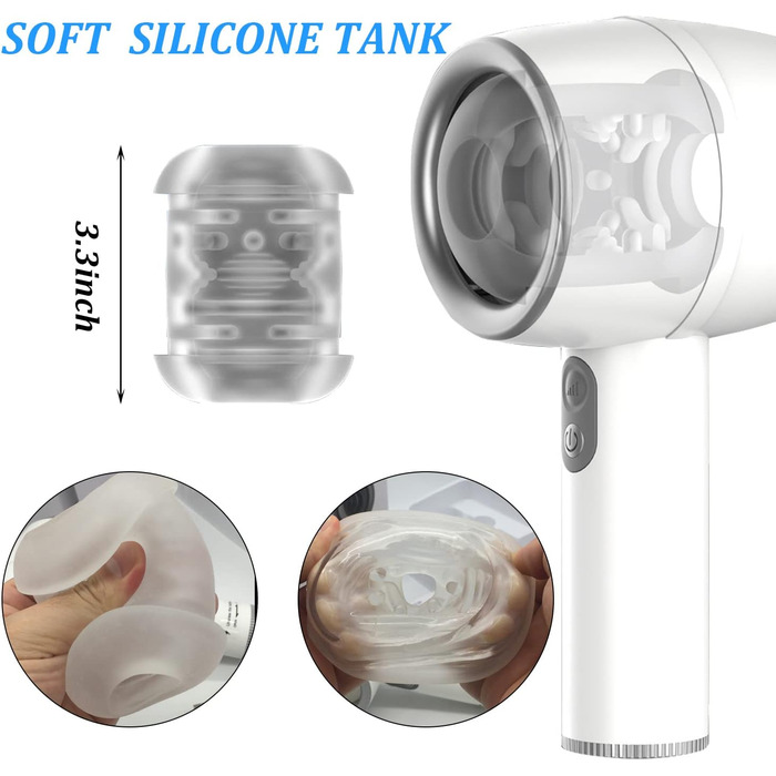 Автоматичний мастурбатор для чоловіків з телескопічною функцією та ротацією, стимулятор пеніса