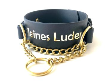 Нашийник з замком, BDSM нашийник з персональним написом, власність, Cum Slut, Bitch, нашийники Biothane BDSM