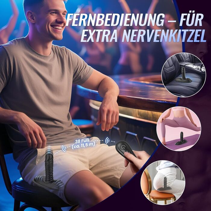 Анальний вібратор-масажер з силікону з 9 режимів вібрації та стимуляції простати, анусу та вагіни. Іграшка для дорослих для чоловіків та жінок