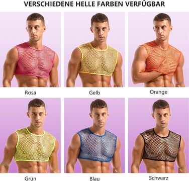 Чоловіча футболка Amy Coulee з сіткою, чорна (мереживна футболка, майка)