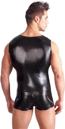 Комбінезон Svenjoyment для чоловіків - чорний комбінезон з ефектним еластичним блискавкою та ланцюгом