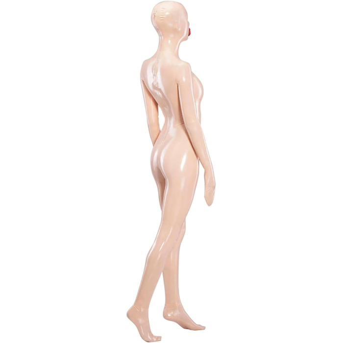 Латексний комбінезон для жінок YXFHHY – сексуальний набір, без застібки-блискавки, білий, для інтимних ігор