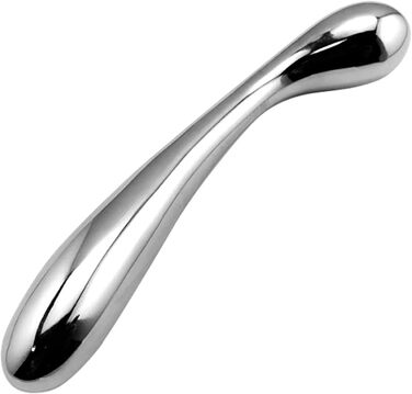 Анальний масажер з нержавіючої сталі YCGLX для стимуляції G-точки та простати, подвійний наконечник, для чоловіків та жінок