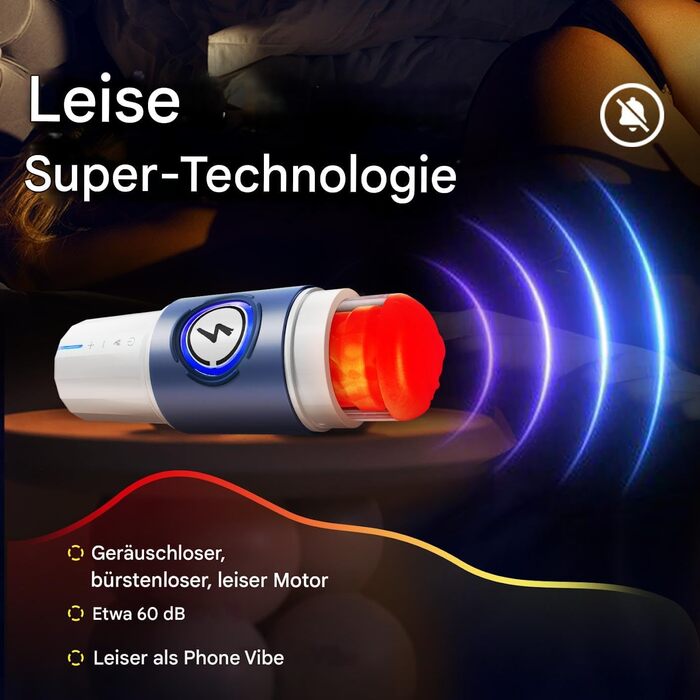 Автоматичний секс-іграшка Leten ThermoPod для чоловіків з підігрівом, функцією масажу та тримачем для телефону