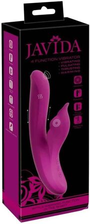Javida Rabbit-Vibrator 3 функції (Lila, 2,7 - 3,6 см)