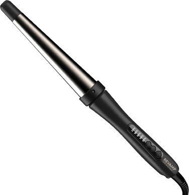 Конічний керамічний плойка-стайлер Revamp Progloss Big Wand для локонів та хвиль (32-19мм), з іонізацією, підставкою та терморукавичкою, чорний