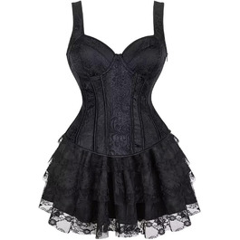 Сукня-корсет з відкритими плечима, чорна, для вечірок та фотосесій, XXL