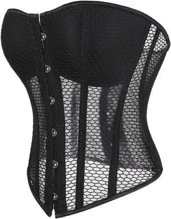 Жіночий корсет-бастіон, корсет для тренування талії, форма для талії, топ для повного бюсту, корсаж, корсет-сінчер, великі розміри, атлас, квітковий принт (263-lisddf-schwarz-a, L)