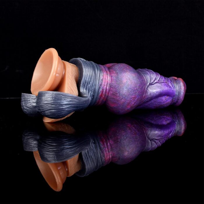 Секс-іграшка для чоловіків: силіконовий пеніс-чохол з кільцем для яєчок, реалістичний дилдо з великим вузлом, розтягуваний