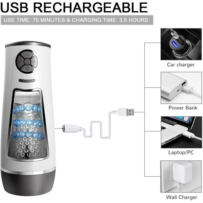 Масажер для чоловіків з 10 режимами вібрації. Автоматичний масажер для чоловіків. Інтимні іграшки для чоловіків