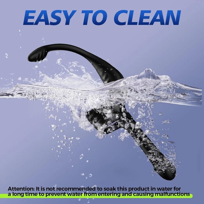 Вібратор для чоловіків Qhysin: стимуляція простати, анальний вібратор з кільцем, 10 режимів, комплект для пар