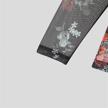 Чоловіча футболка Deepsko з принтом, з довгим рукавом, сітчаста, прозора, для вечірок, повсякденна сорочка