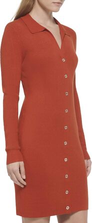 Пальто Tommy Hilfiger жіноче трикотажне з ґудзиками, сукня-пальто XL колір паприка