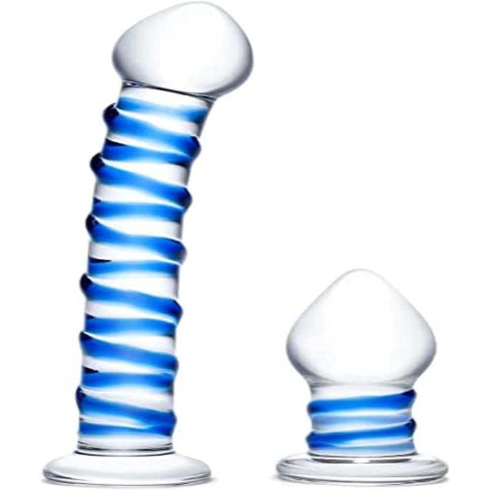 Скляний дилда - E31626, багатокольоровий, один розмір