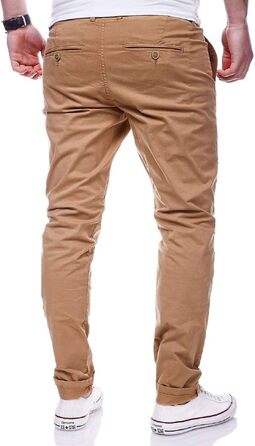 Чоловічі штани чинос Rello & Reese Basic Stretch Regular Slim-Fit, бежеві, C-3001 (32W / 32L)