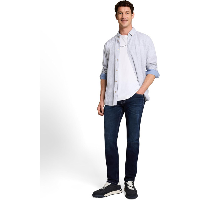 Чоловічі джинси Tom Tailor TTJOSH Regular Slim темно-синього кольору (31W / 34L)