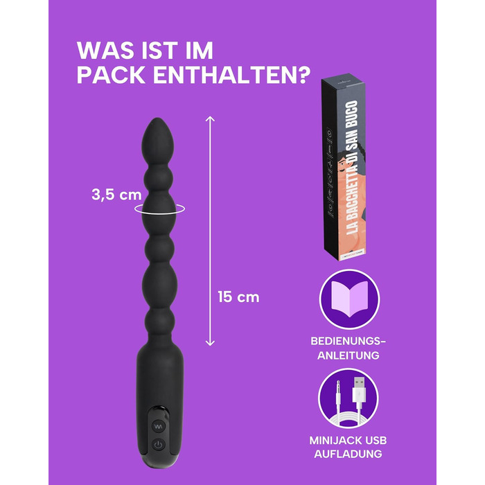 Анальний вібратор MySecretCase Analplug з пультом, 10 режимів, USB-зарядка, для чоловіків та жінок - розширювач для анального задоволення