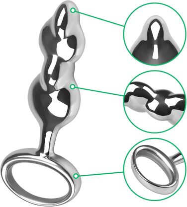 Анальний плаг SXOVO для чоловіків з металу: анальні кулі з кільцем для тяги, сталевий анальний ділдо, масажер простати, стимуляція G-точки, еротичні іграшки для пар