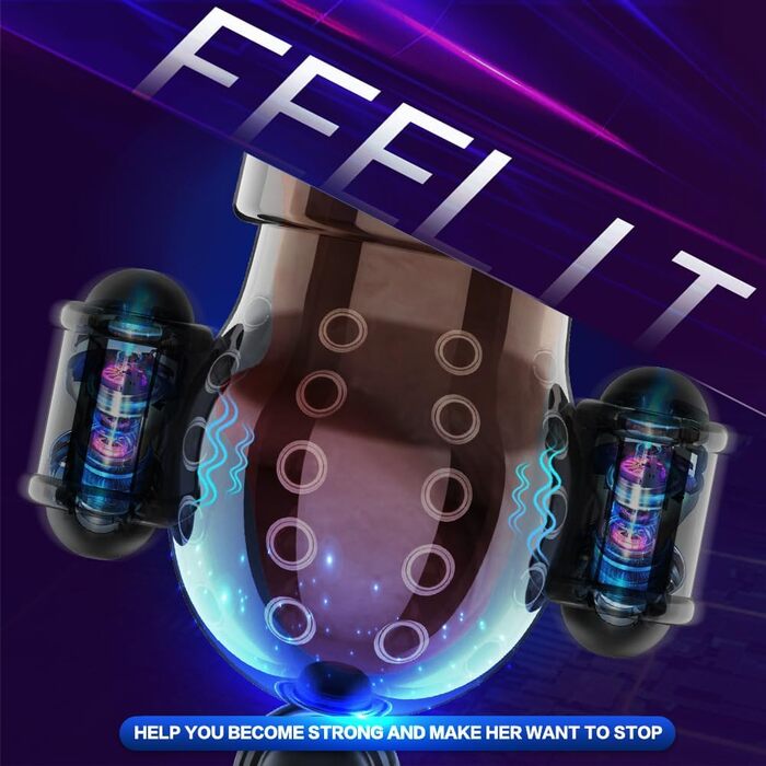 Вібратор для чоловіків для тренування пеніса з 10 режимами вібрації, для збільшення витривалості та затримки еякуляції. Стимулятор, секс-іграшка