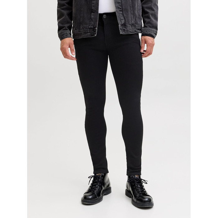 Чоловічі джинси Jack & Jones Jjiliam Skinny чорного кольору, розмір 32W/32L