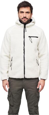 Чоловіча робоча куртка Brandit Teddyfleece Worker Jacket, біла, розмір XXL