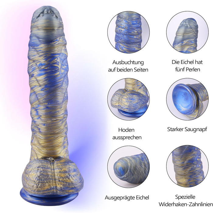 Реалістичний дилда для жінок 22 см, MOCOYA з потужним присоском, іграшки для дорослих, анальні іграшки, A-Blaugold