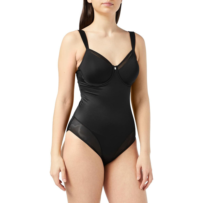 Коригуючий боді Triumph True Shape Sensation BSW з підтримуючими чашками на кісточках та пуш-апом, чорний, розмір 85E