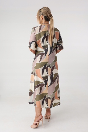Трикотажна сукня міді для офісу FEMIMODA, розмір 44