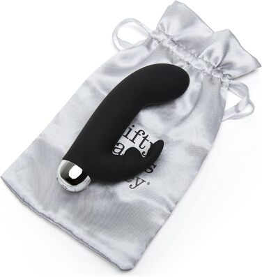 Вібратор для жінок Fifty Shades of Grey Greedy Girl Mini Rabbit USB, чорний, водонепроникний, тихий