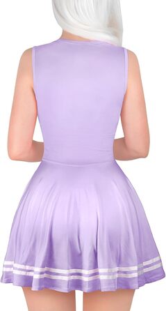 Комбінезон без рукавів Littleforbig для жінок, фігурна міні-сукня, колір фіолетовий, розмір XS