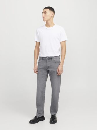 Чоловічі завужені джинси Jack & Jones JJIMIKE JJORIGINAL сірого кольору (32W / 32L)