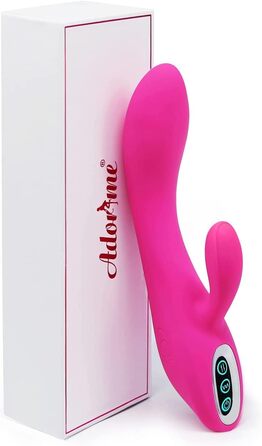 Вібратор для жінок Adorime Silikon Rabbit - анальний вібратор, 7 режимів, для клітора та G-точки